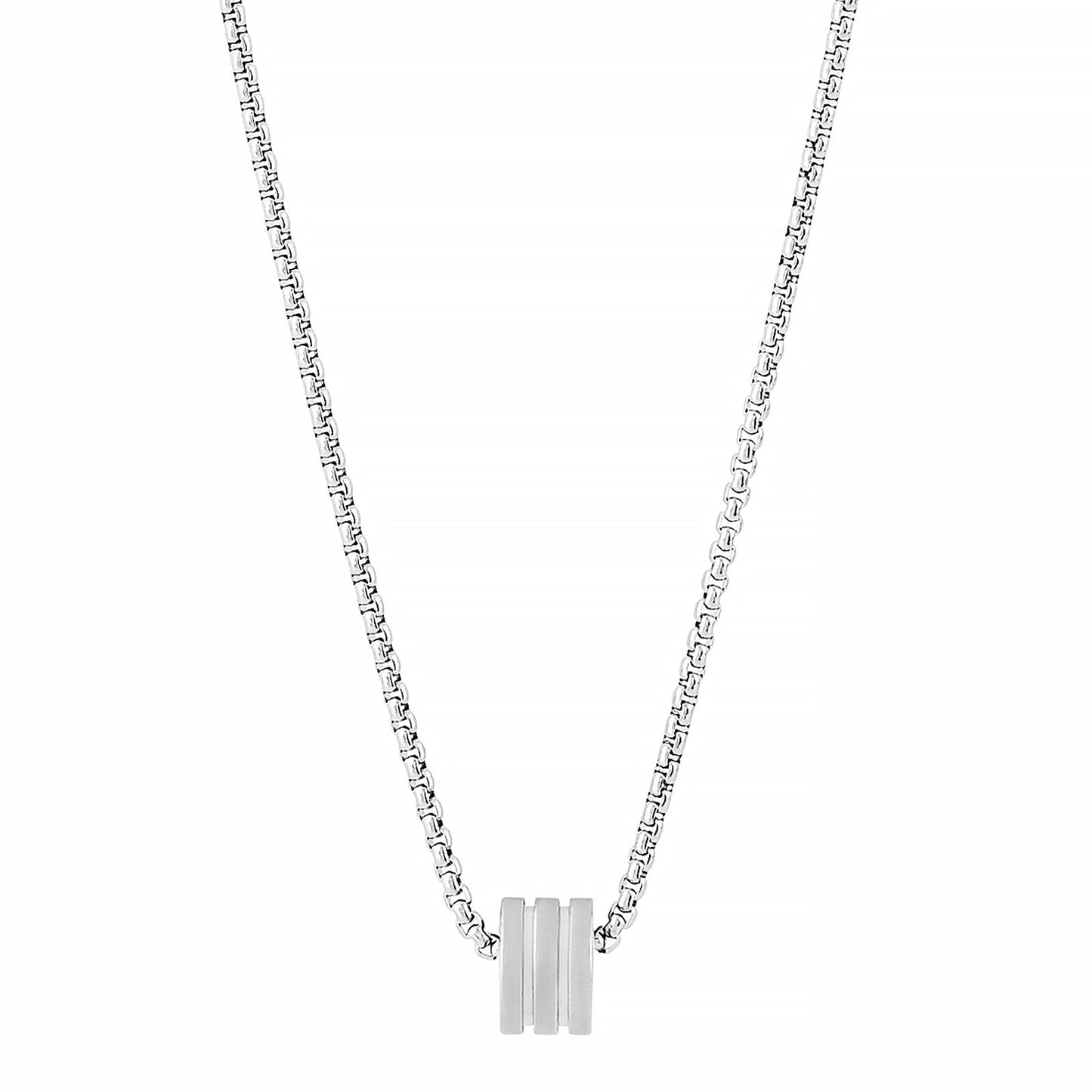 Braxforde Silver Mens Necklace