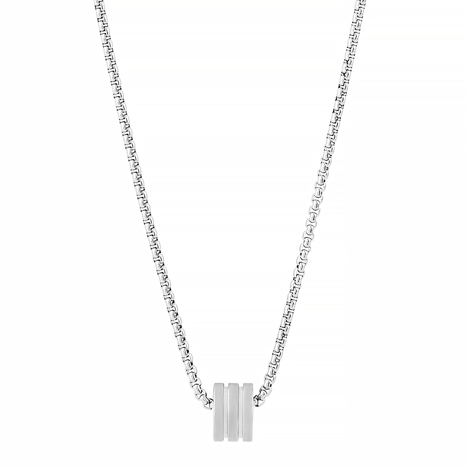 Braxforde Silver Mens Necklace