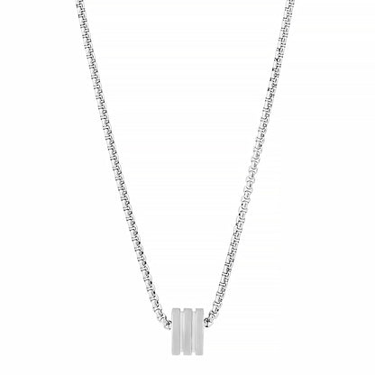 Braxforde Silver Mens Necklace