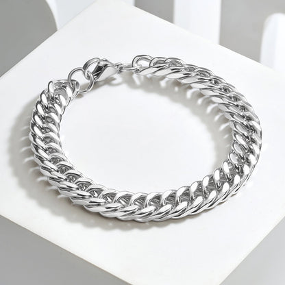 Orwin Silver Men's Chain Bracelet