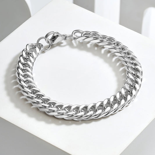 Orwin Silver Men's Chain Bracelet