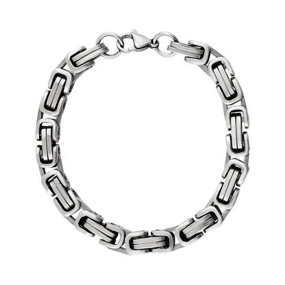 Titanor Grid Silver Men's Bracelet