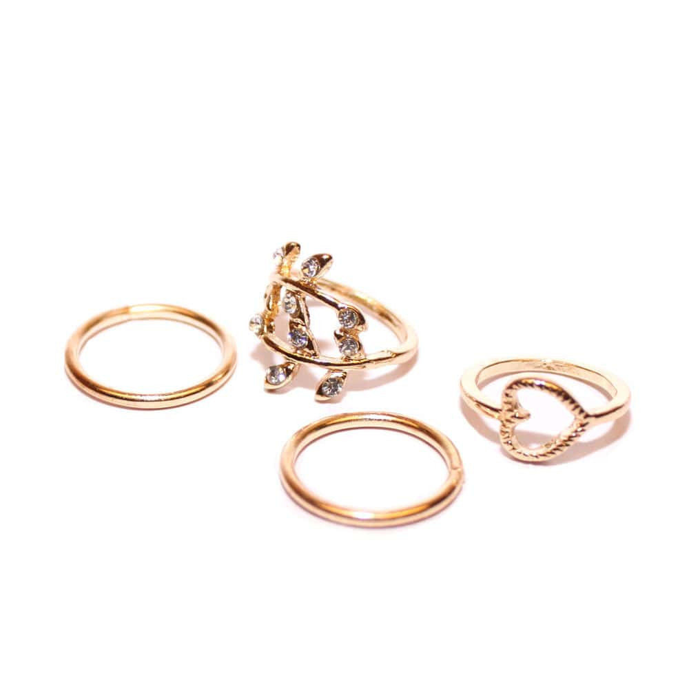 Heart Midi Ring Set - Joker & Witch