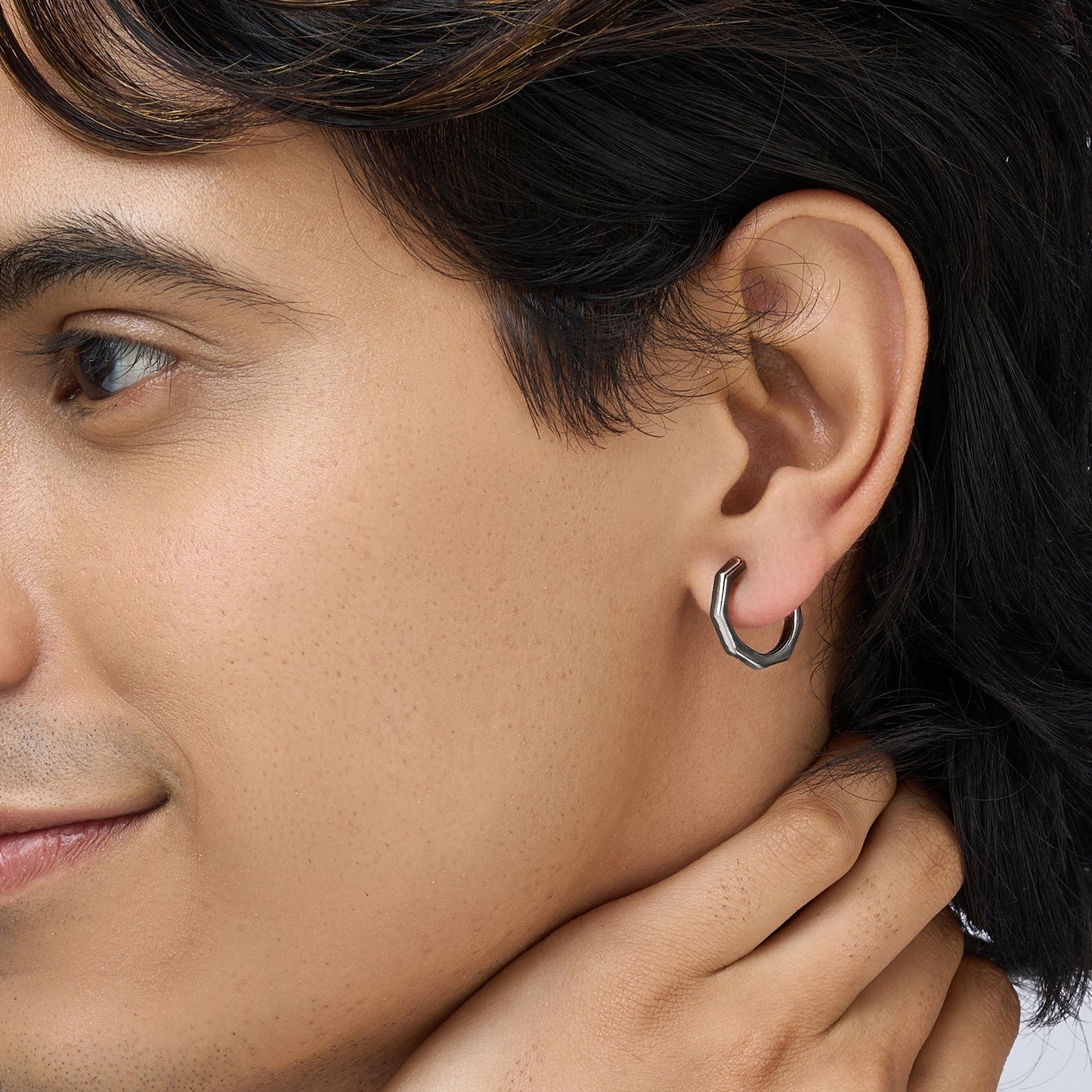 Lorcan Black Men's Earrings
