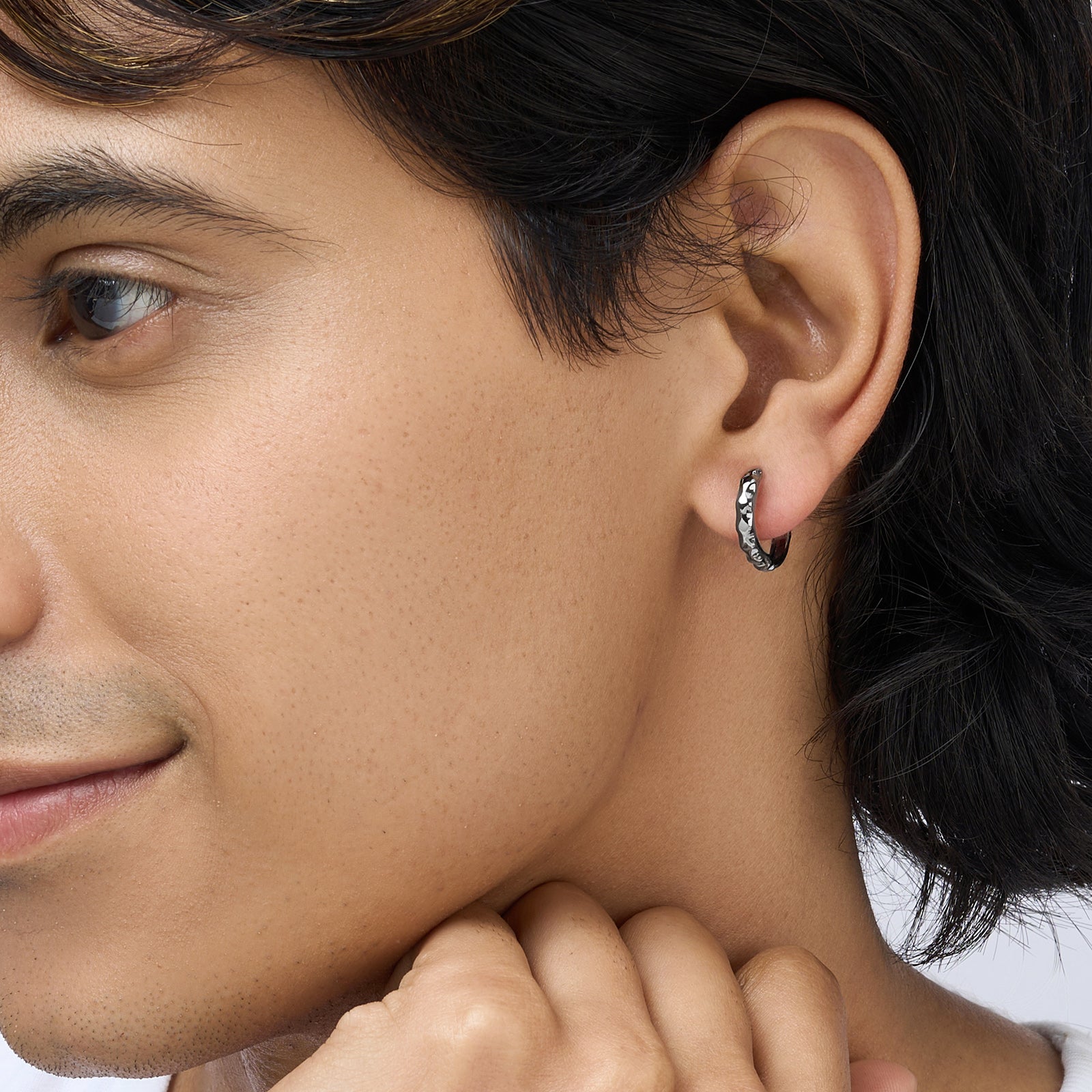 Rifto Black Men's Earrings