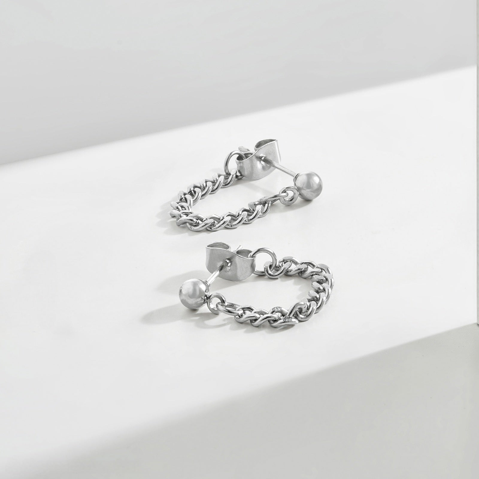 Micro Orbito Silver Men's Earrings