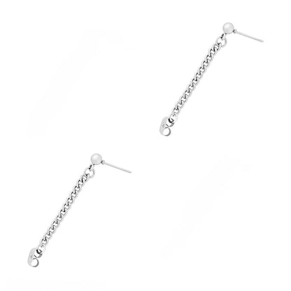 Micro Orbito Silver Men's Earrings