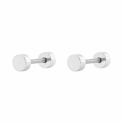 Koa Silver Men's Earrings