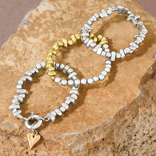 Zenthira Silver & Gold Mixed Metal Bracelet