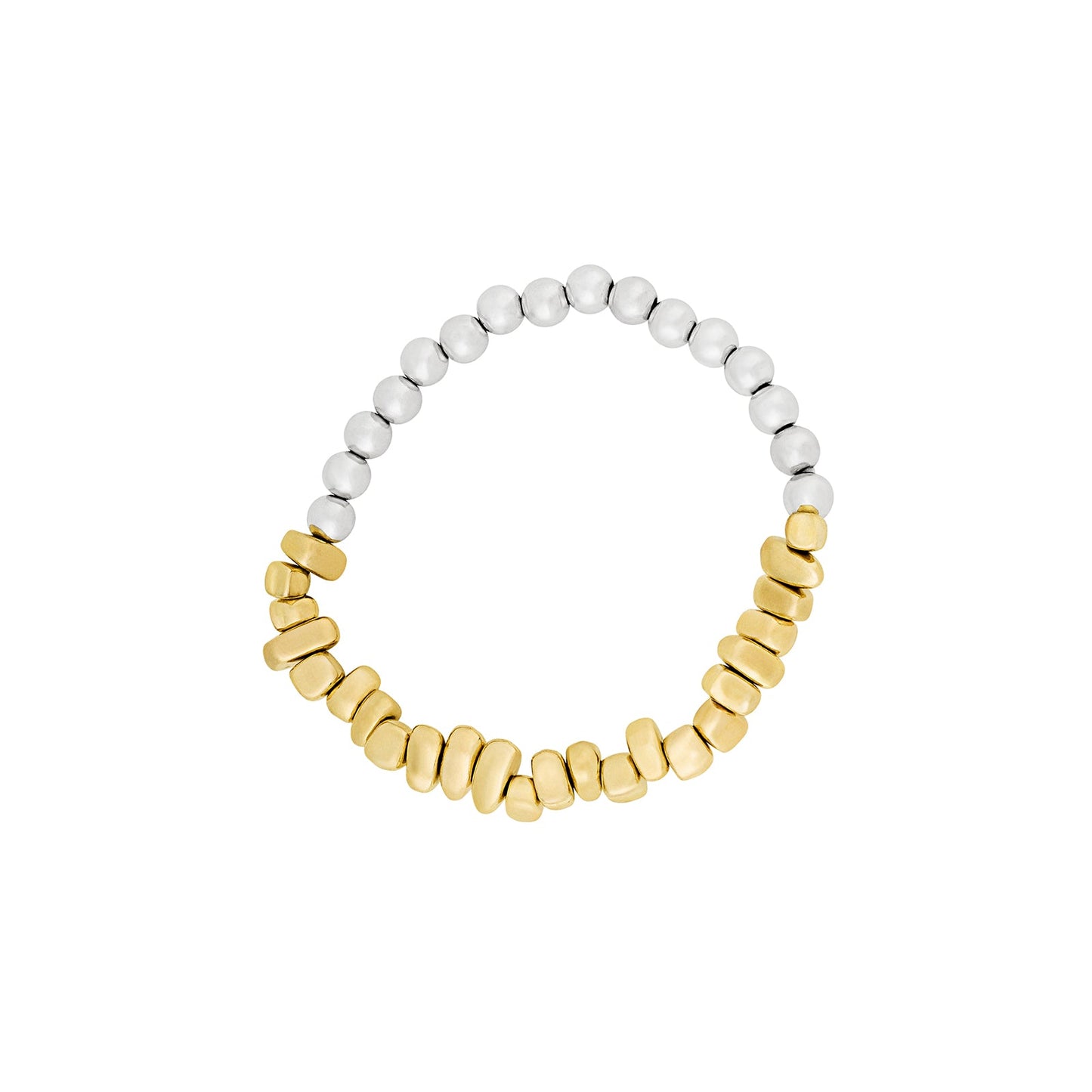 Zenthira Silver & Gold Mixed Metal Bracelet