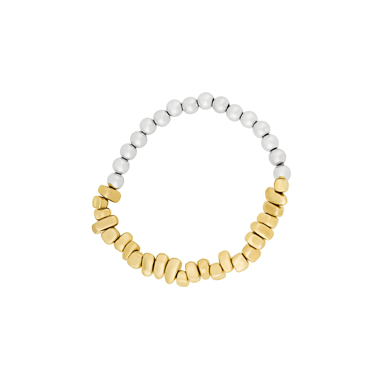 Zenthira Silver & Gold Mixed Metal Bracelet