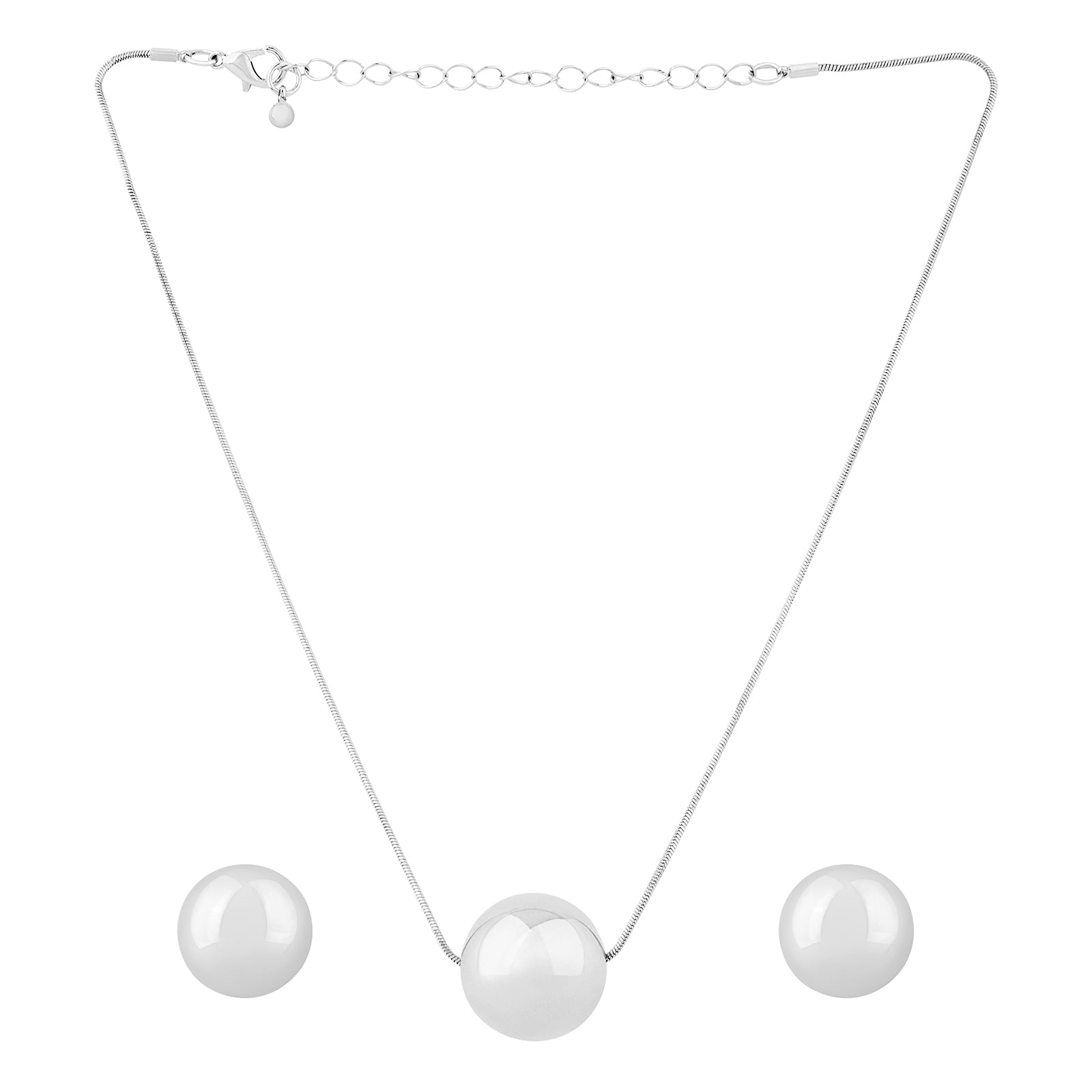 Soléne Silver Sphere Set