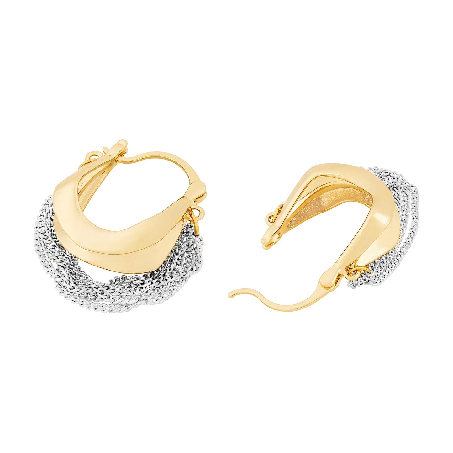 Zarelli Silver & Gold Mixed Metal Earring