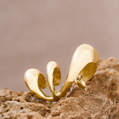 Fusemi Gold Mixed Metal Earcuff