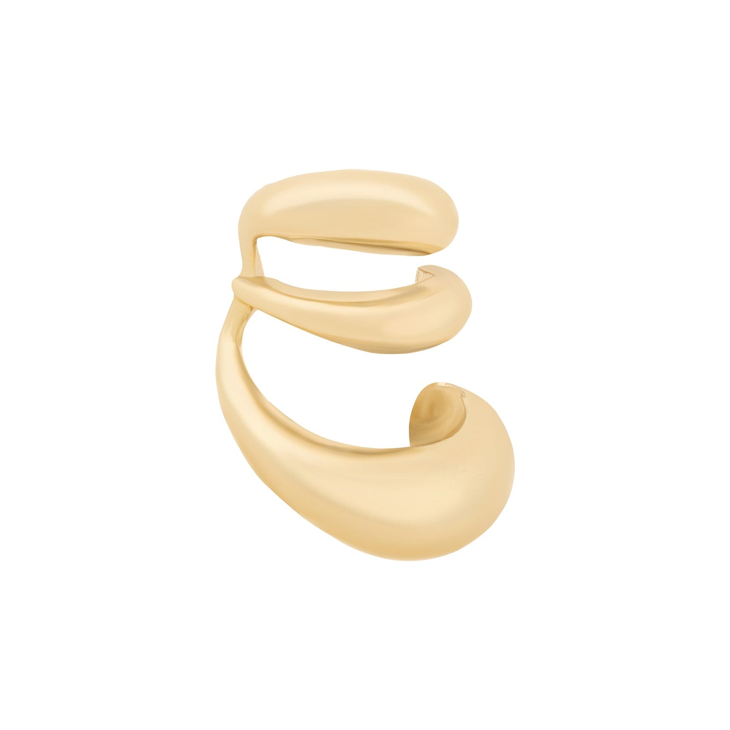 Fusemi Gold Mixed Metal Earcuff
