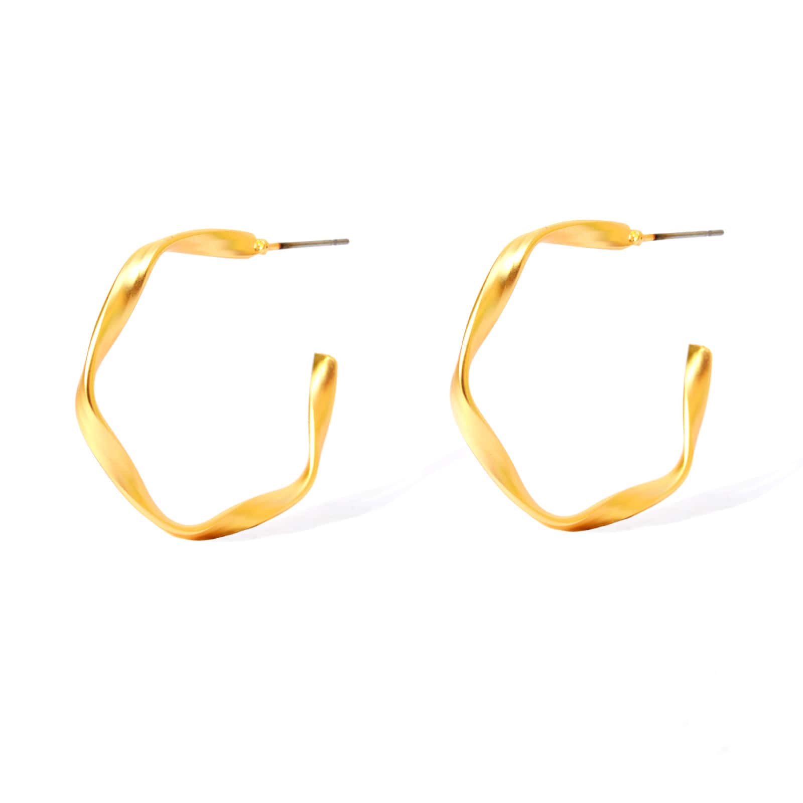 Twisted Gold Earrings - Joker & Witch