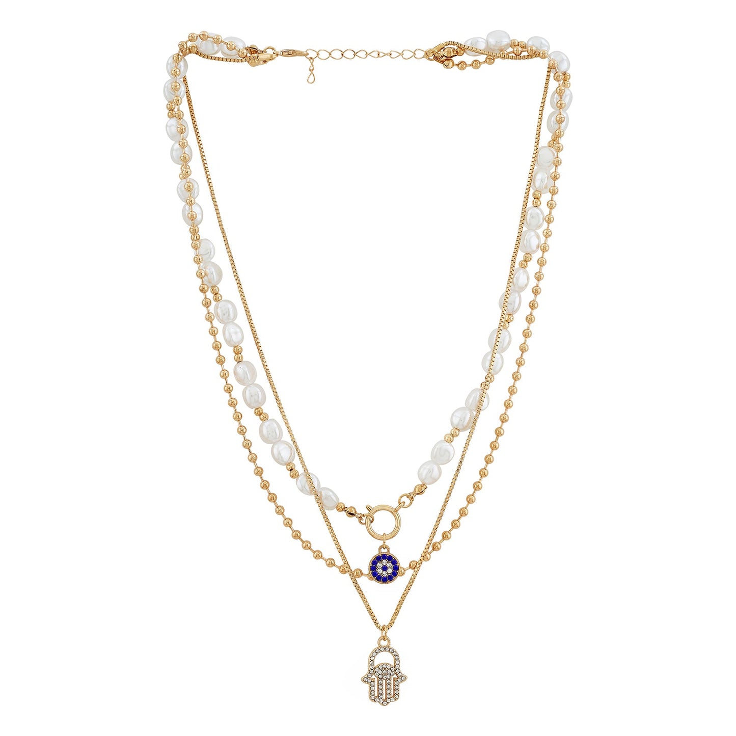 Avalone Evil Eye Layered Necklace