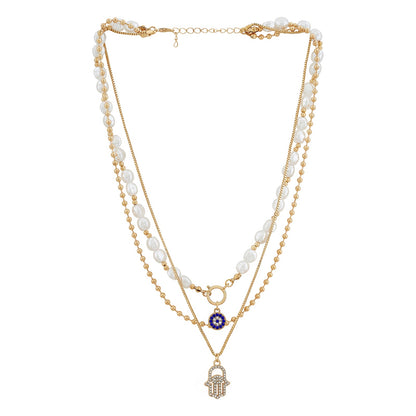 Avalone Evil Eye Layered Necklace