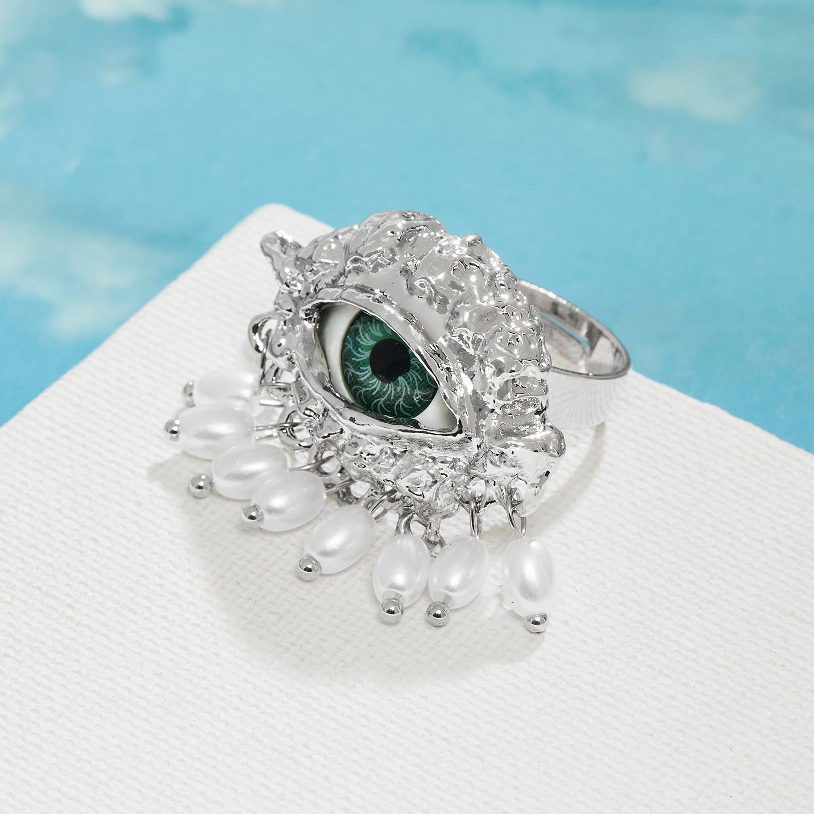 Eye Spy Evil Eye Silver Ring