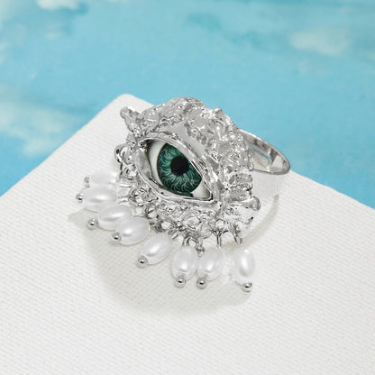 Eye Spy Evil Eye Silver Ring