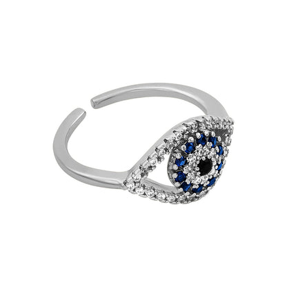 Drishh Evil Eye Silver  Ring