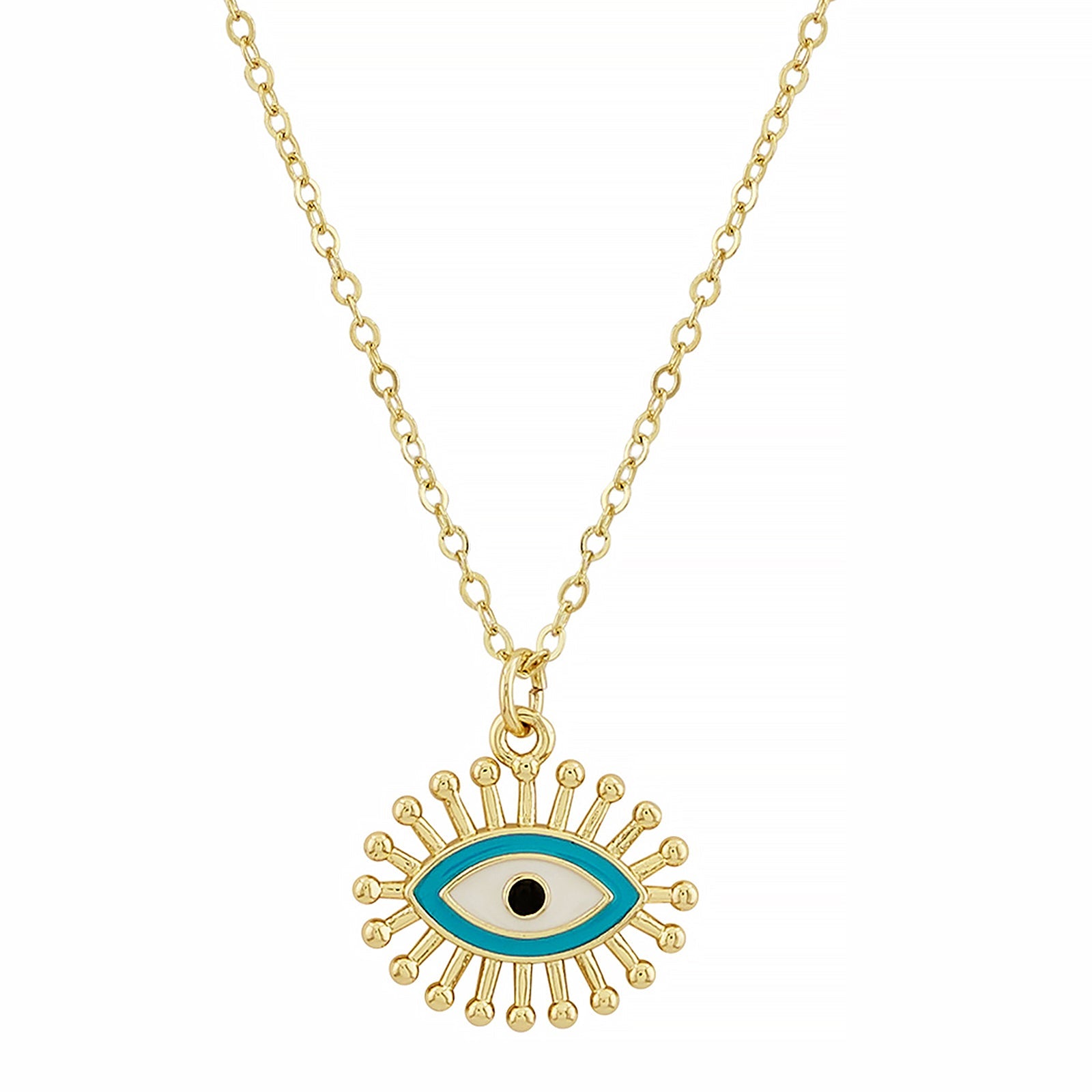 Aurahh Evil Eye Gold Necklace