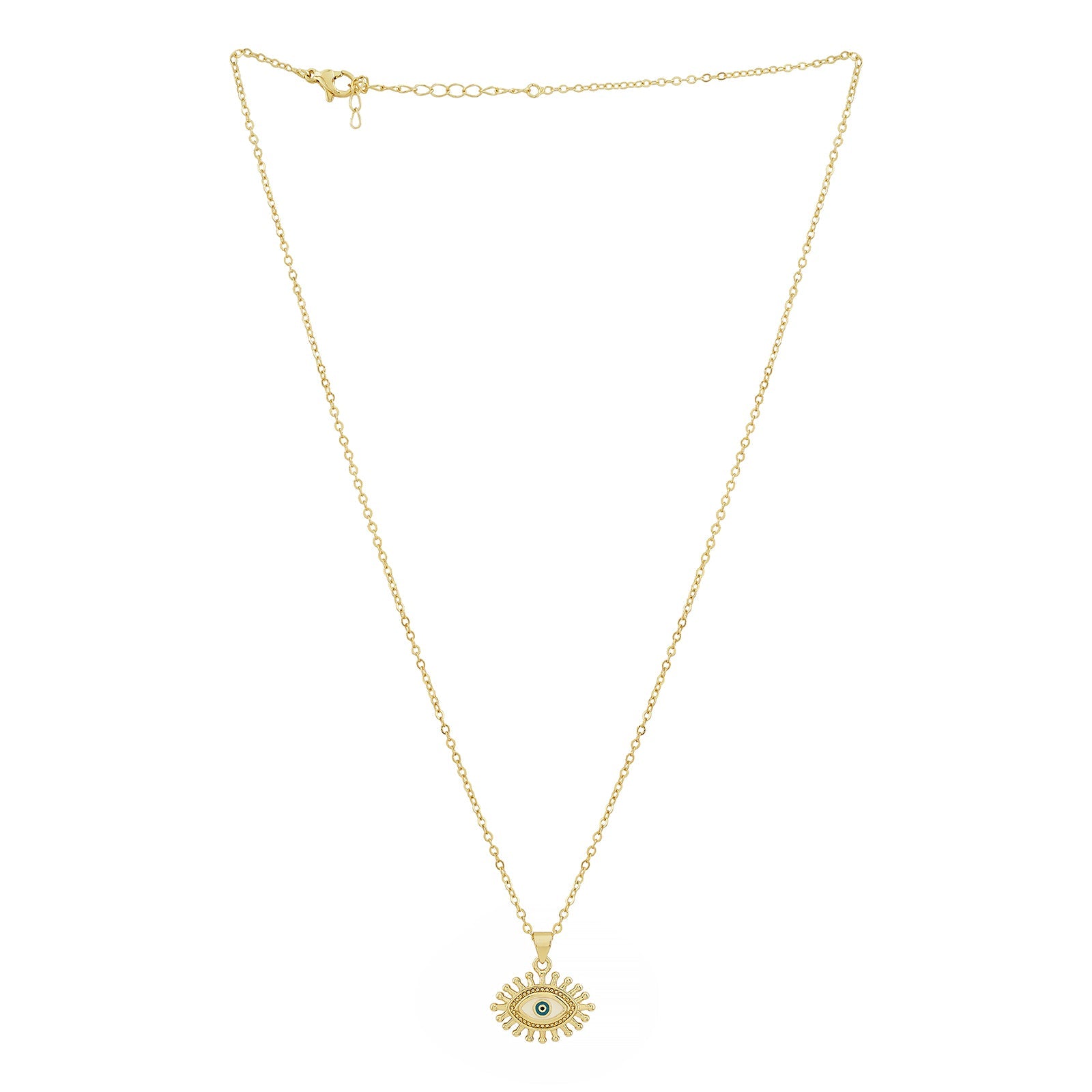 Guarded Evil Eye Gold Necklace
