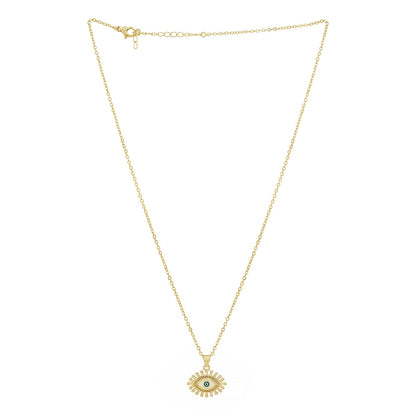 Guarded Evil Eye Gold Necklace