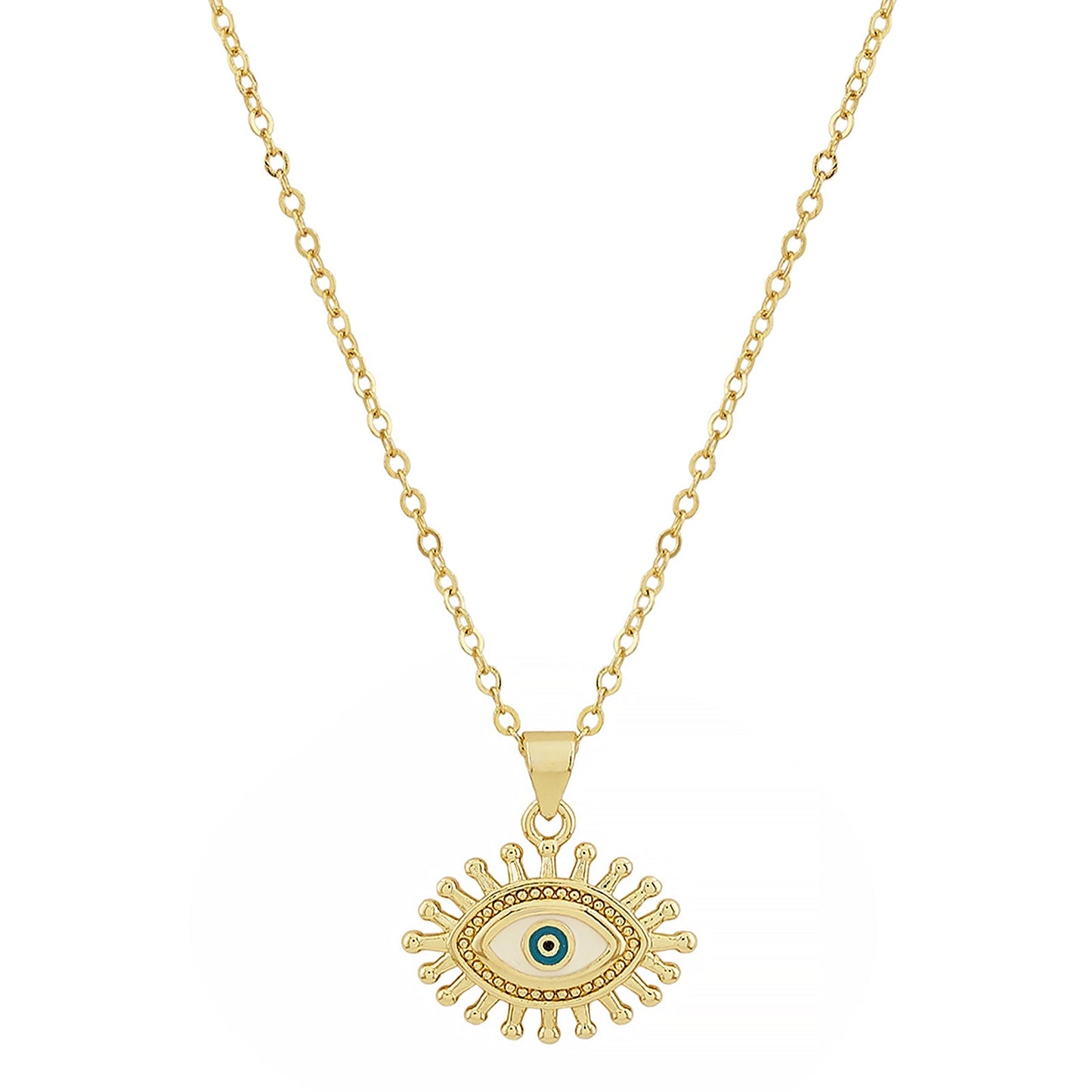 Guarded Evil Eye Gold Necklace