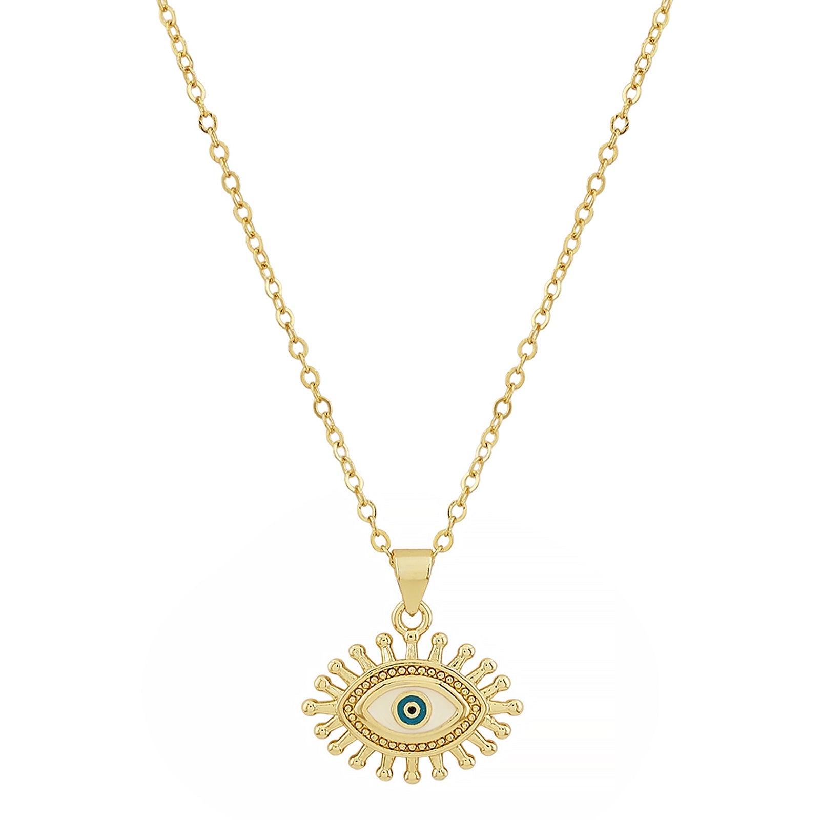 Guarded Evil Eye Gold Necklace