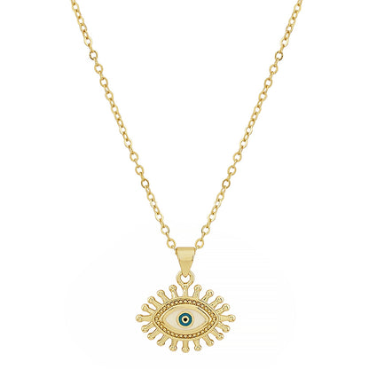 Guarded Evil Eye Gold Necklace