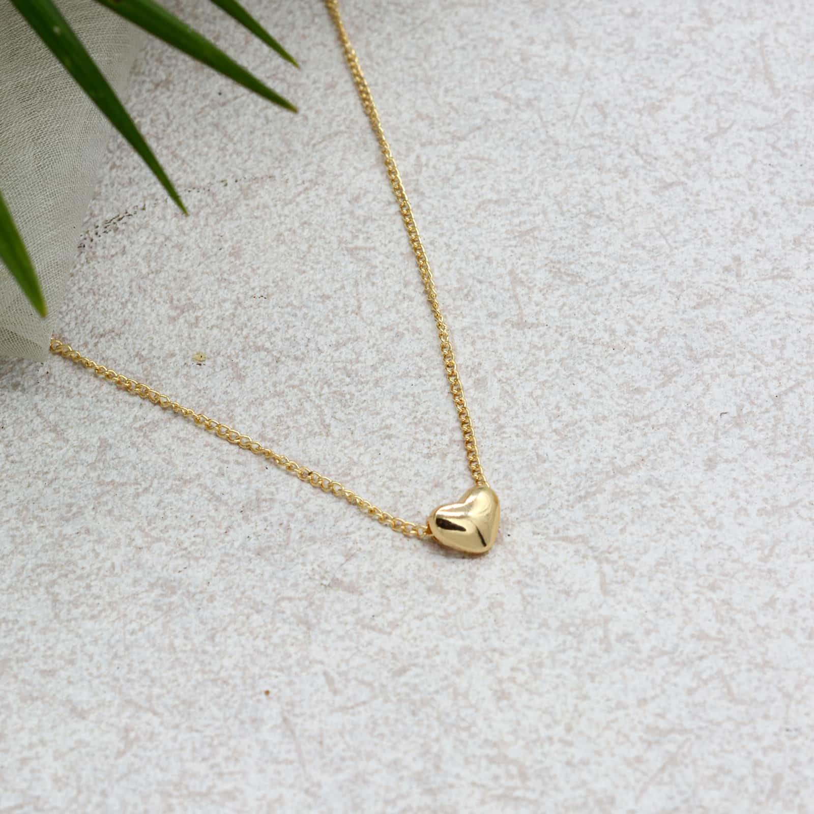 Minimal Heart Gold Pendant - Joker & Witch