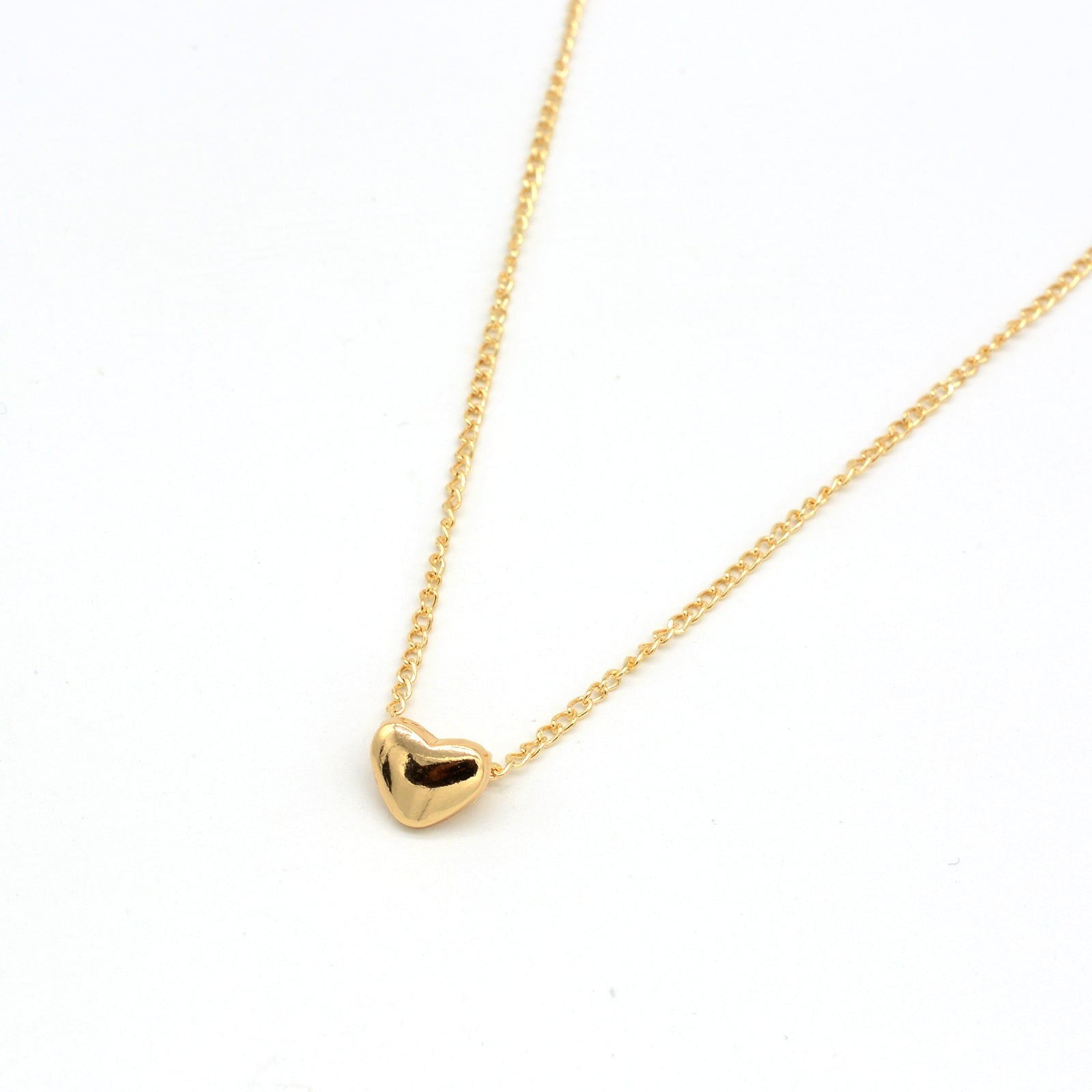 Minimal Heart Gold Pendant - Joker & Witch