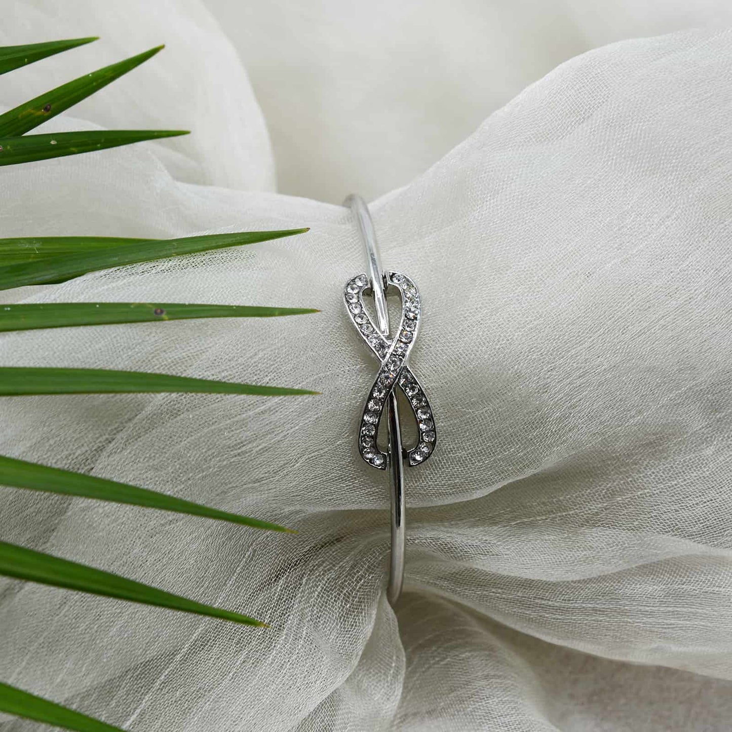 Infinity Open Cuff Silver Bracelet - Joker & Witch