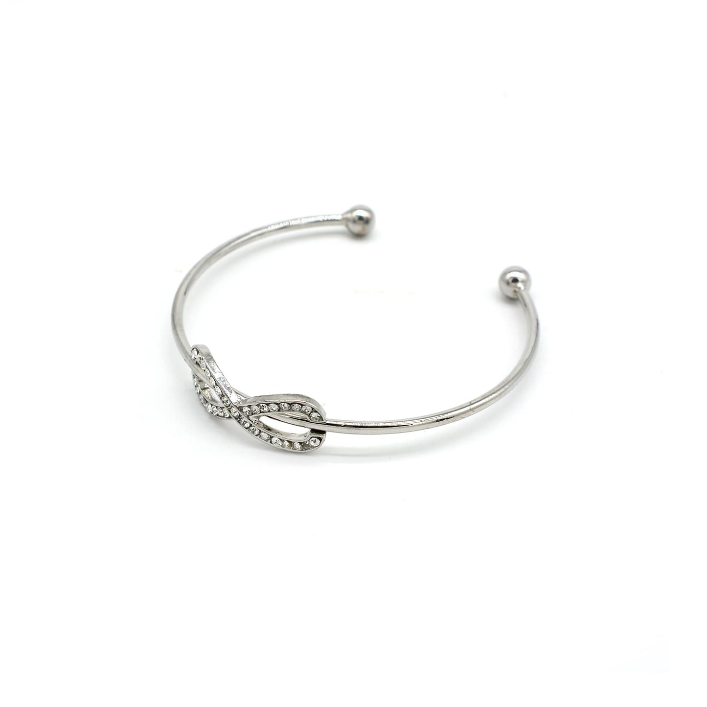 Infinity Open Cuff Silver Bracelet - Joker & Witch