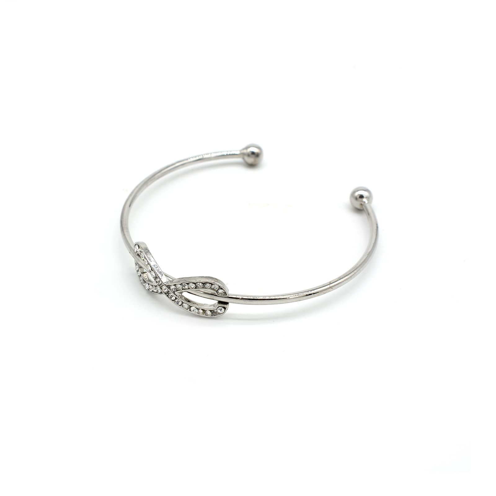 Infinity Open Cuff Silver Bracelet - Joker & Witch