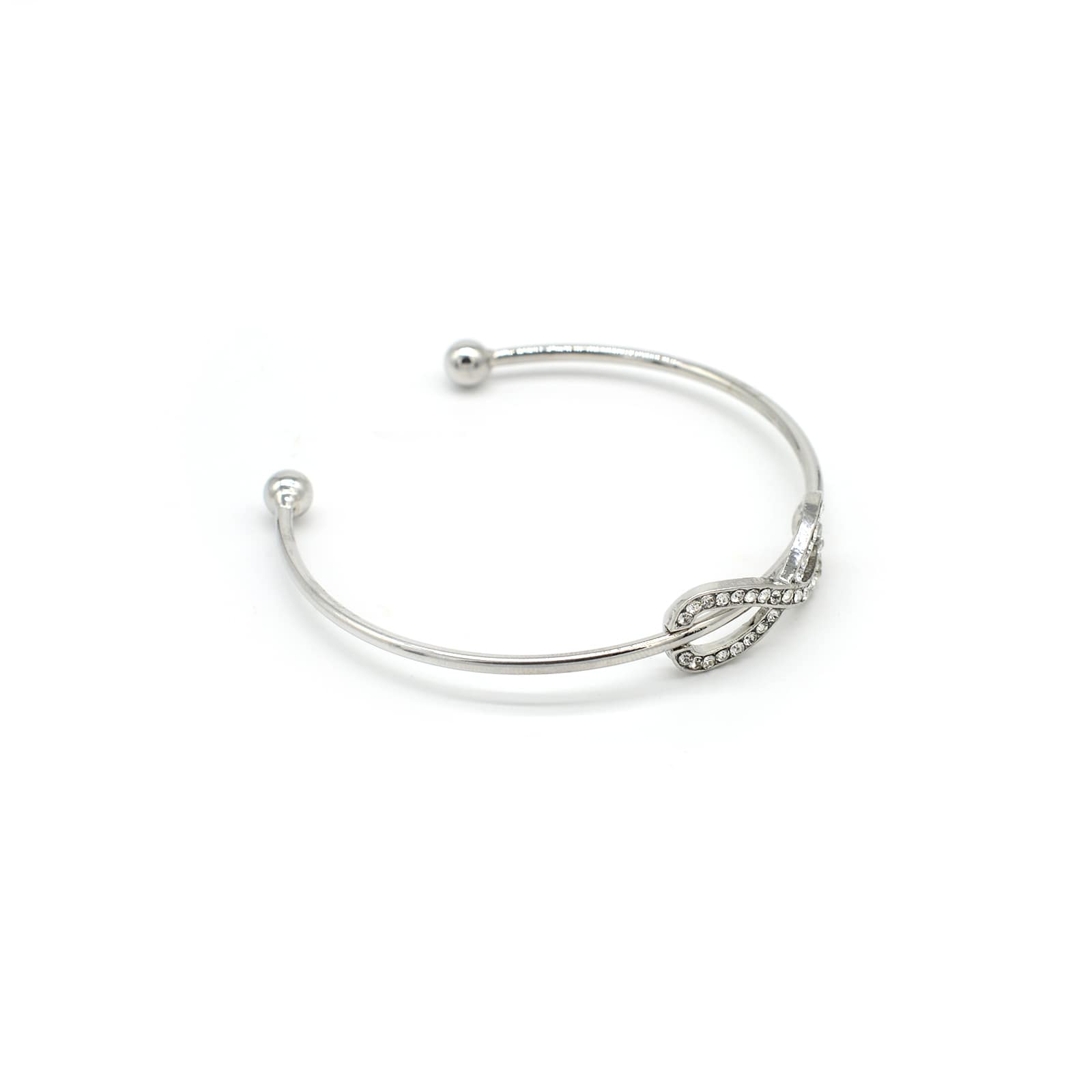 Infinity Open Cuff Silver Bracelet - Joker & Witch