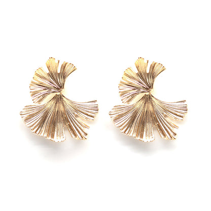 Organic Gold Earrings