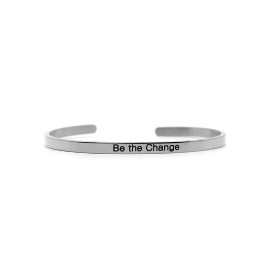 Be The Change Silver Mantra Band - Joker & Witch
