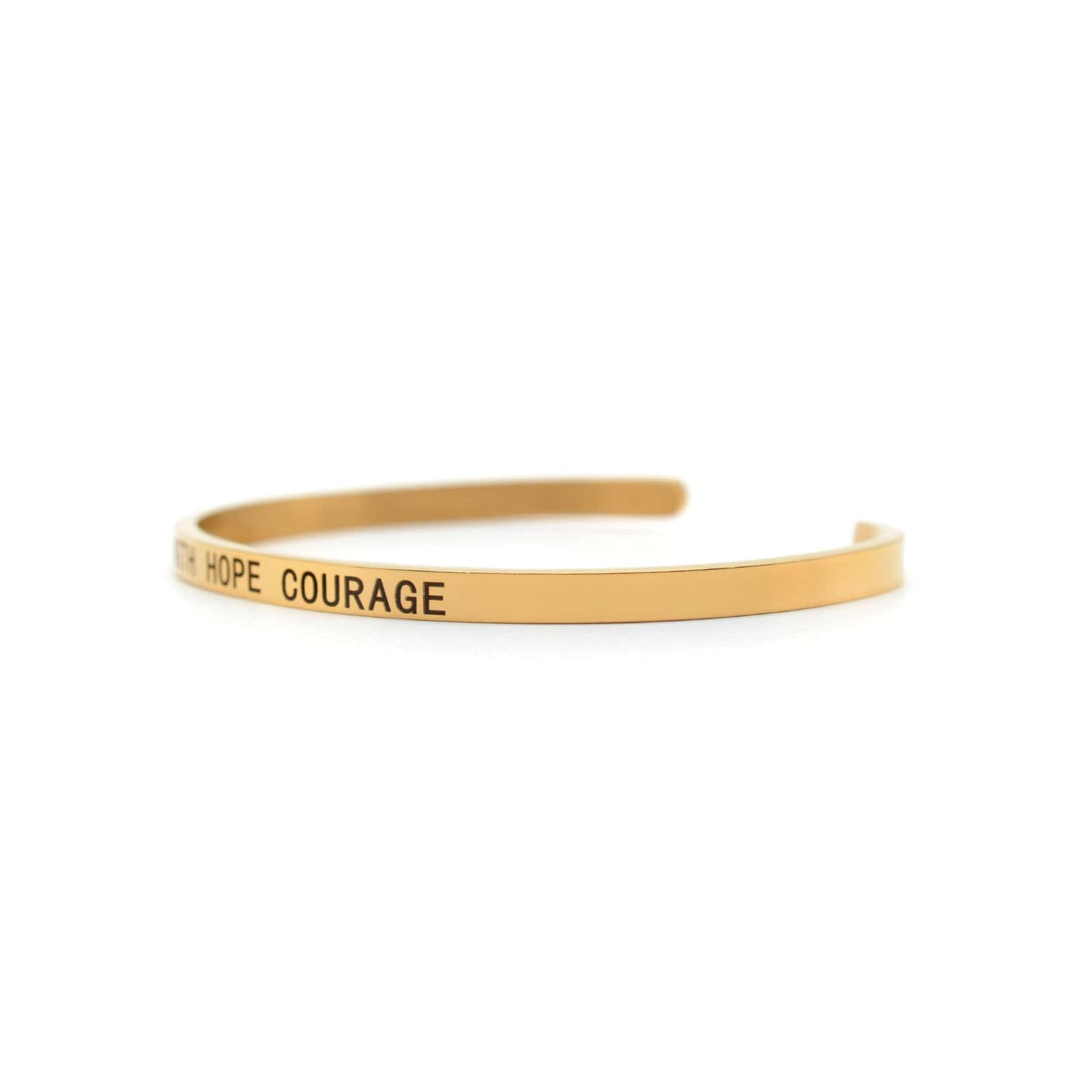 Strength Hope Courage Rose Gold Mantra Band - Joker & Witch