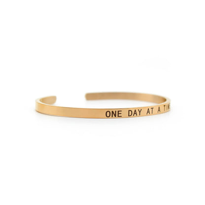 One Day At A Time Rose Gold Mantra Band - Joker & Witch