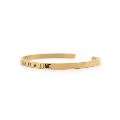 One Day At A Time Rose Gold Mantra Band - Joker & Witch