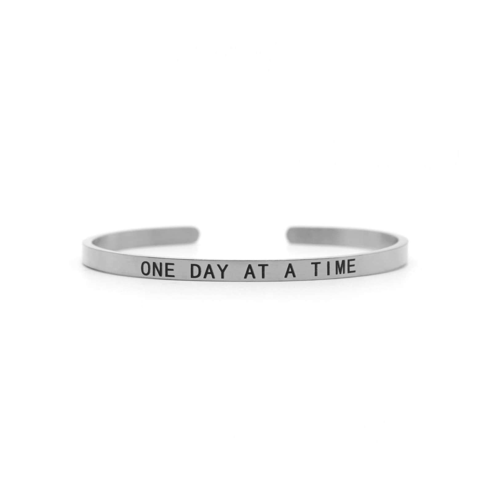 One Day At A Time Silver Mantra Band - Joker & Witch