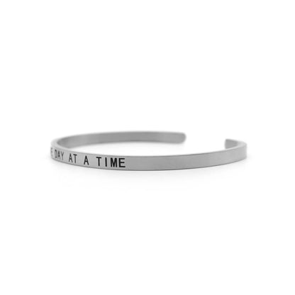 One Day At A Time Silver Mantra Band - Joker & Witch