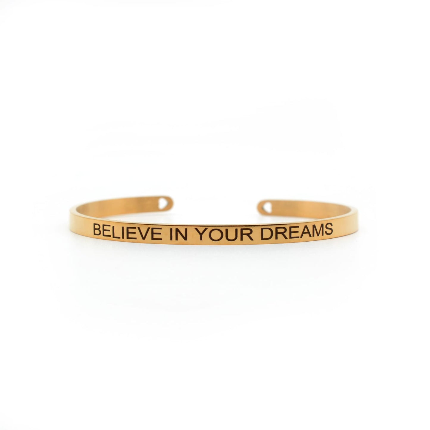 Believe In Your Dreams Rose Gold Mantra Band - Joker & Witch
