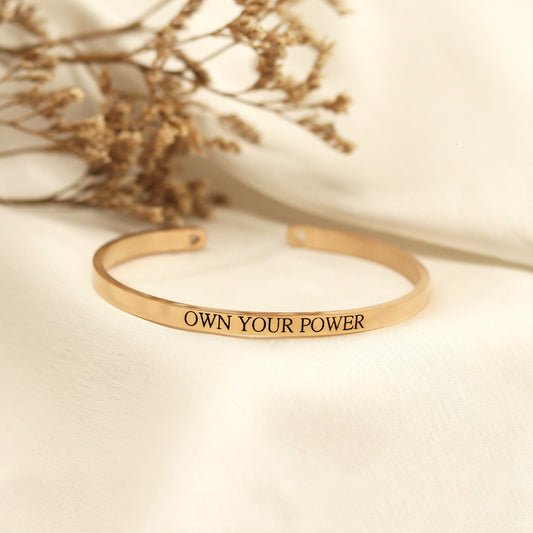 Own Your Power Rose Gold Mantra Band - Joker & Witch