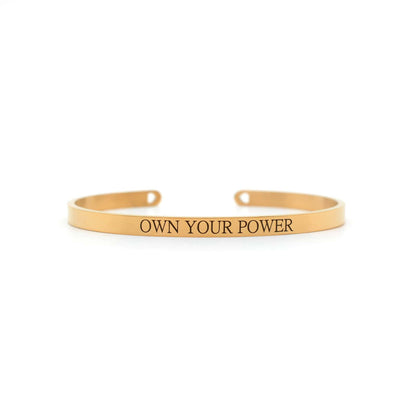 Own Your Power Rose Gold Mantra Band - Joker & Witch