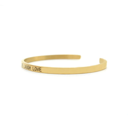 Live Laugh Love Gold Mantra Band - Joker & Witch
