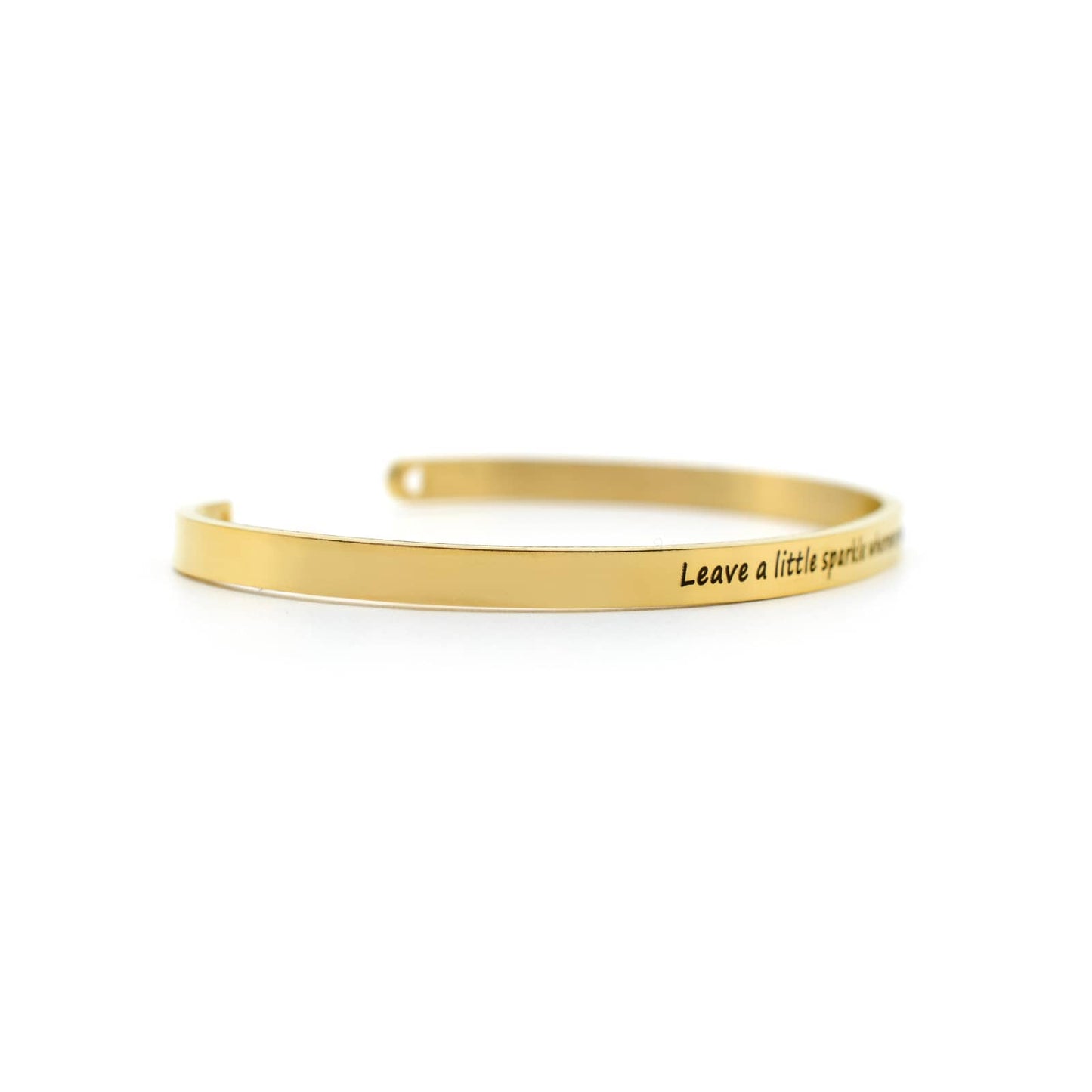 Leave A Little Sparkle Wherever You Go Gold Mantra Band - Joker & Witch