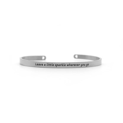 Leave A Little Sparkle Wherever You Go Silver Mantra Band - Joker & Witch